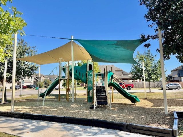 view of jungle gym