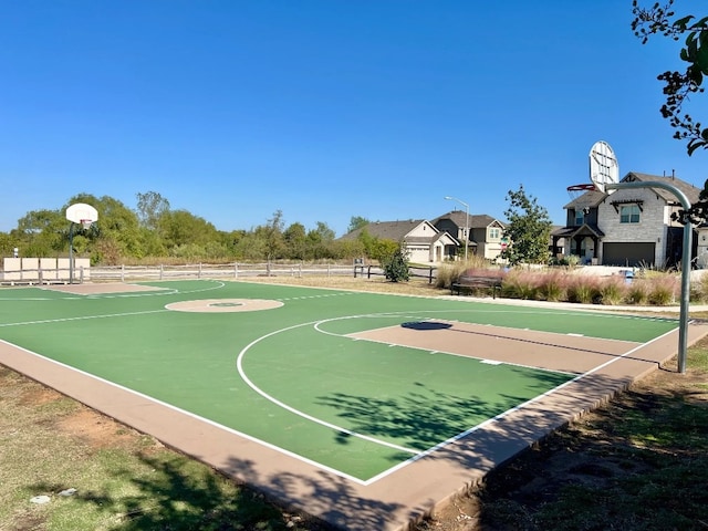 view of sport court