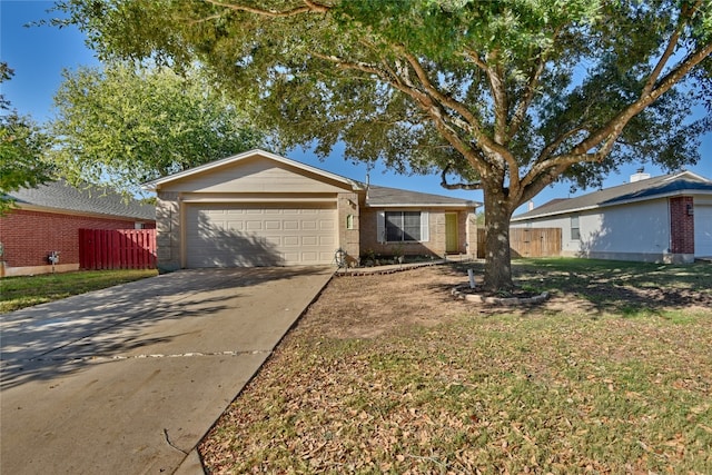 ranch-style house with a garage