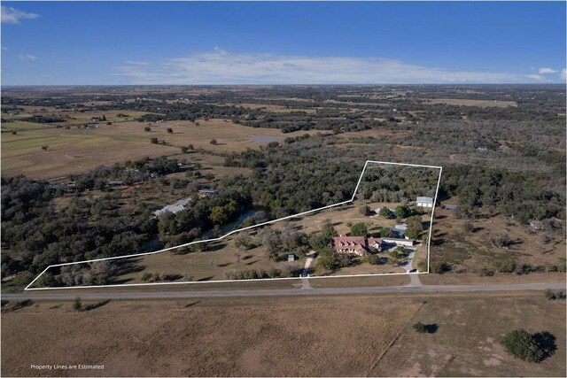 1092 Fm 3000, Elgin, TX 78621 - overview of rural landscape featuring property parcel outlined