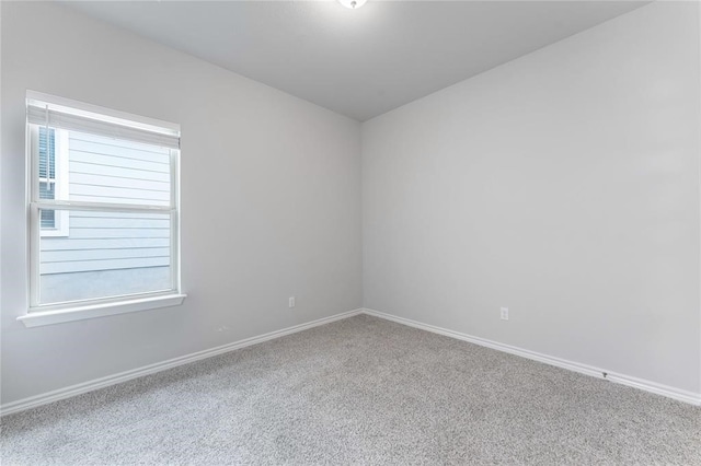 view of carpeted empty room