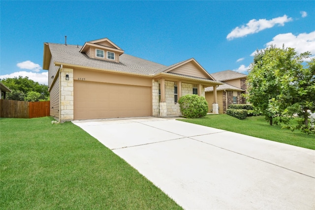 view of front of home with a front yard