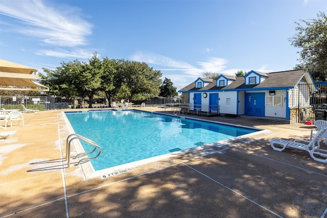 view of pool with a patio area