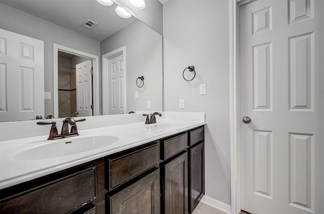 bathroom featuring vanity