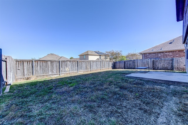 view of yard featuring a patio