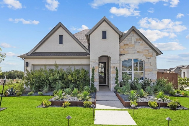 view of front of property with a front yard