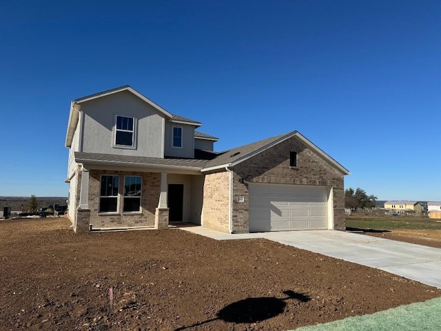 view of front of house featuring a garage