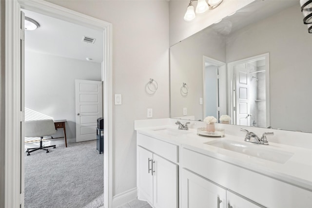 bathroom with vanity