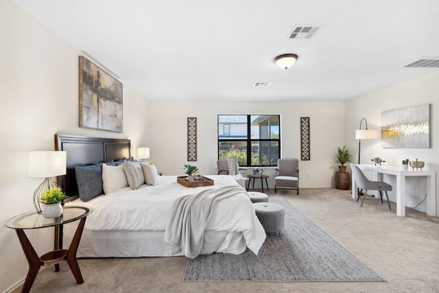 bedroom featuring carpet