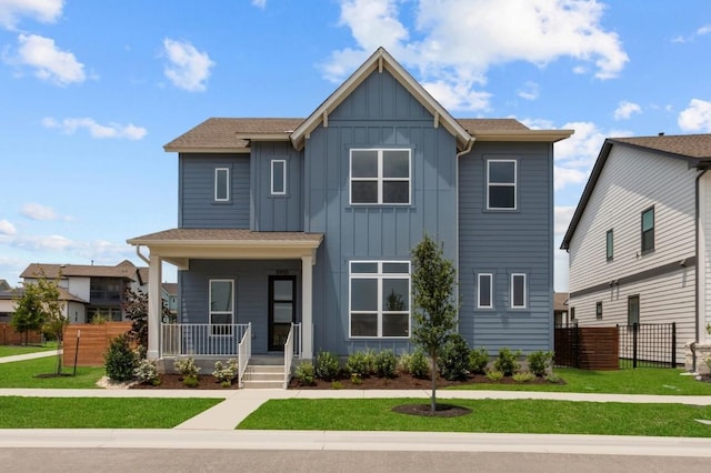 5900 Comanche Moon Trl, Austin, TX 78747 - view of front of property with board and batten siding and a porch