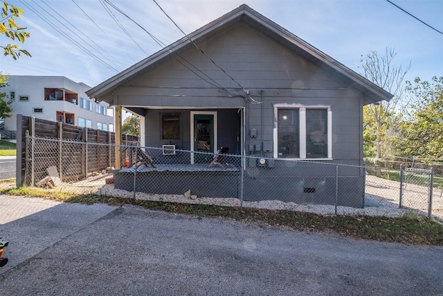 exterior space with covered porch