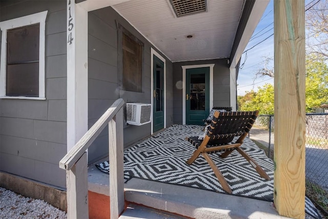 view of patio featuring cooling unit