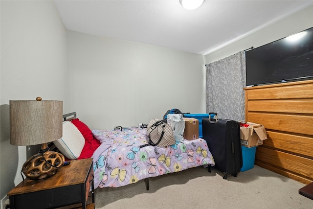 bedroom with carpet