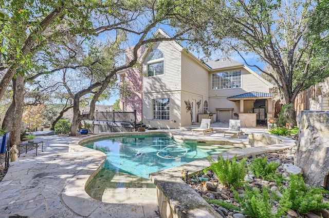 view of pool with a patio area