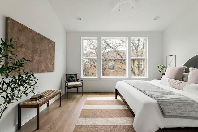 5107 Menchaca Rd Unit 4, Austin, TX 78745 - bedroom with light wood finished floors and baseboards