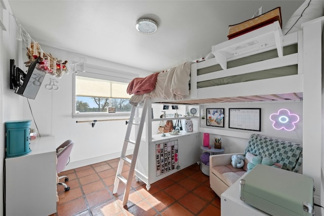 view of tiled bedroom