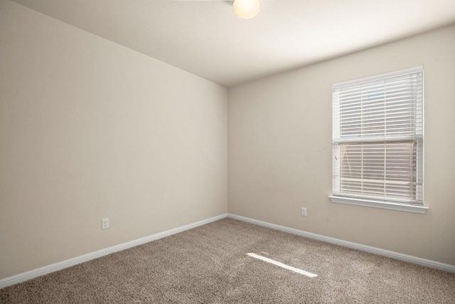 unfurnished room featuring carpet