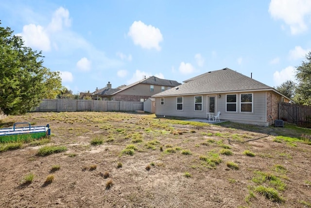 back of house with a patio area