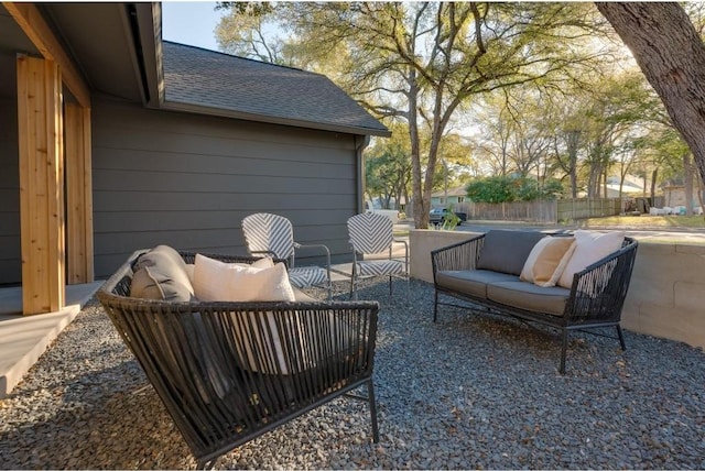 view of patio / terrace featuring outdoor lounge area