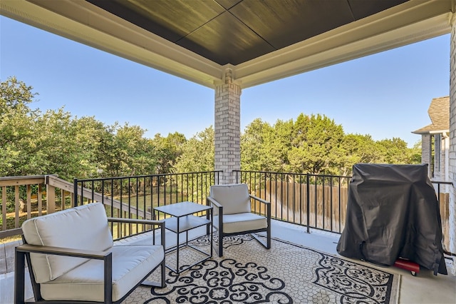 balcony with grilling area