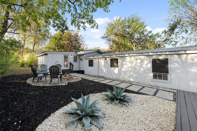 rear view of house with a patio area