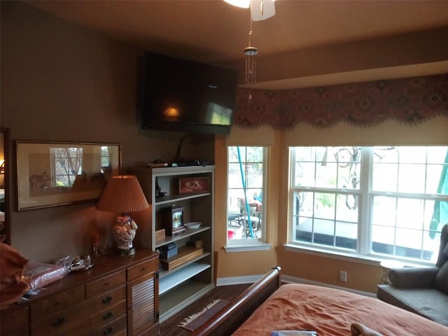 sitting room featuring hardwood / wood-style flooring