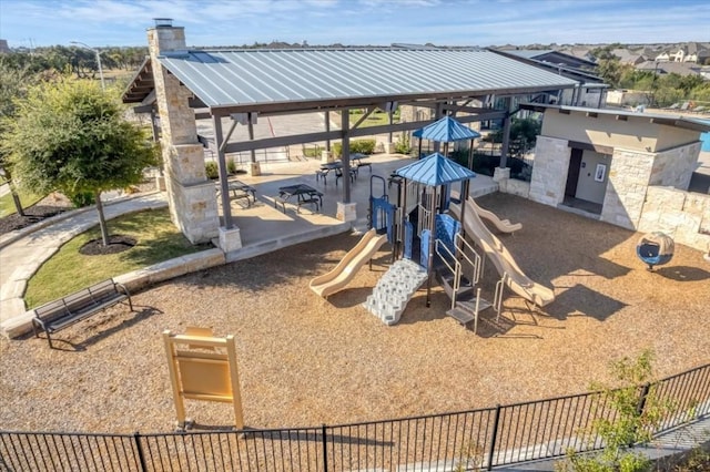 view of jungle gym