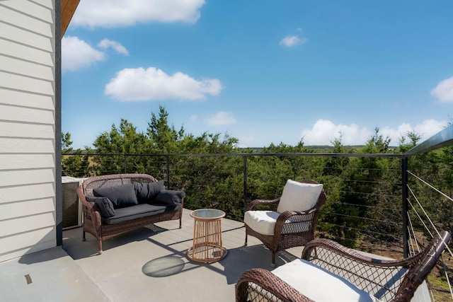 view of patio / terrace with an outdoor hangout area