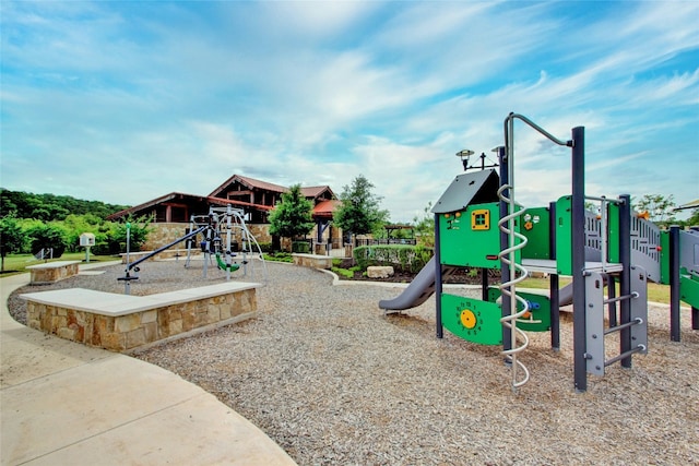 view of jungle gym