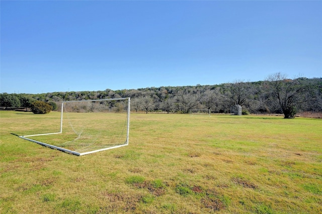 view of yard featuring a rural view