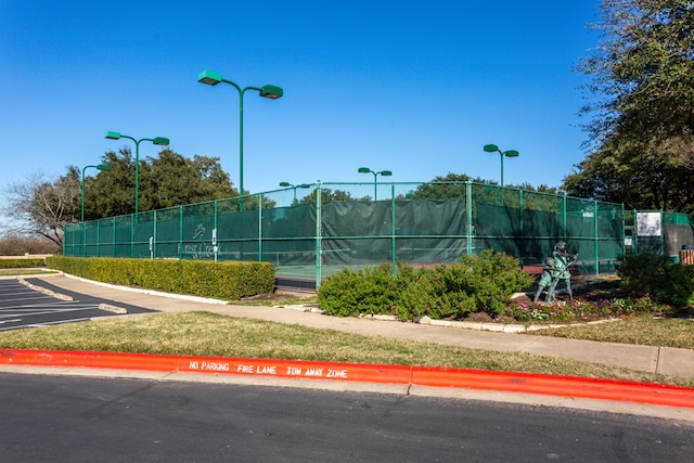 view of tennis court