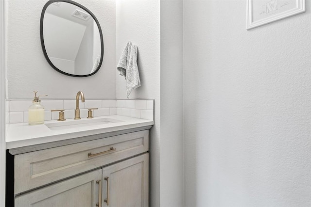 bathroom featuring vanity