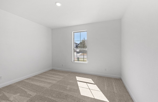 217 Canyoncrest Way, Liberty Hill, TX 78642 - carpeted empty room featuring baseboards and recessed lighting
