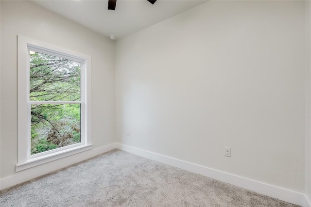 empty room with light carpet