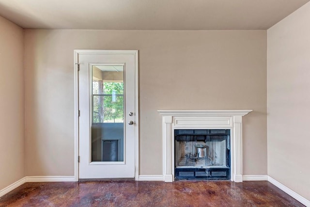 view of unfurnished living room