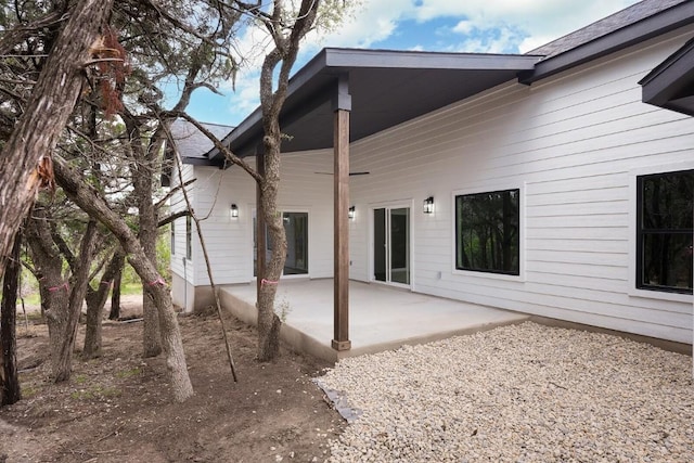 back of house featuring a patio area