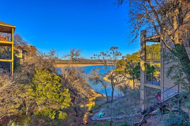 106 Center Cove Ii Loop, Spicewood, TX 78669 - water view featuring stairway