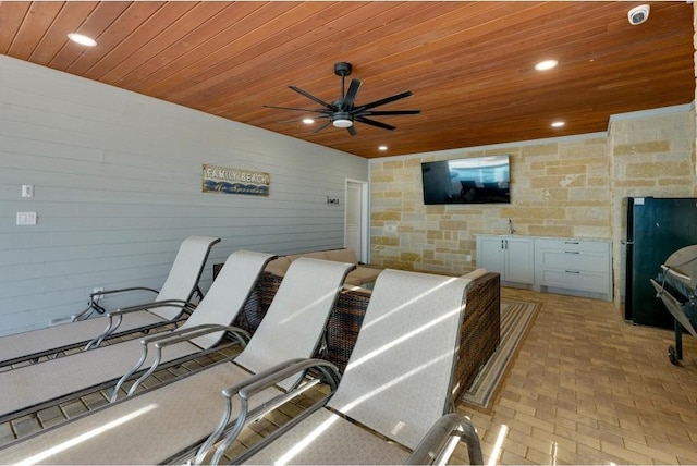 200 Archview Ln, Kingsland, TX 78639 - view of patio with a ceiling fan