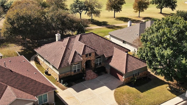 birds eye view of property