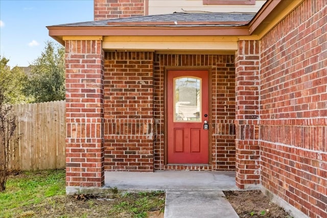 view of entrance to property