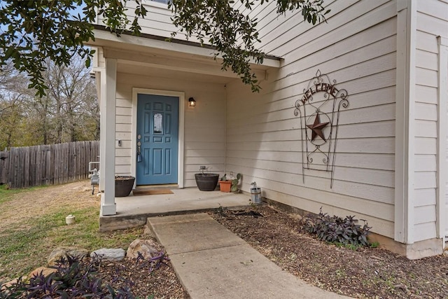 view of property entrance