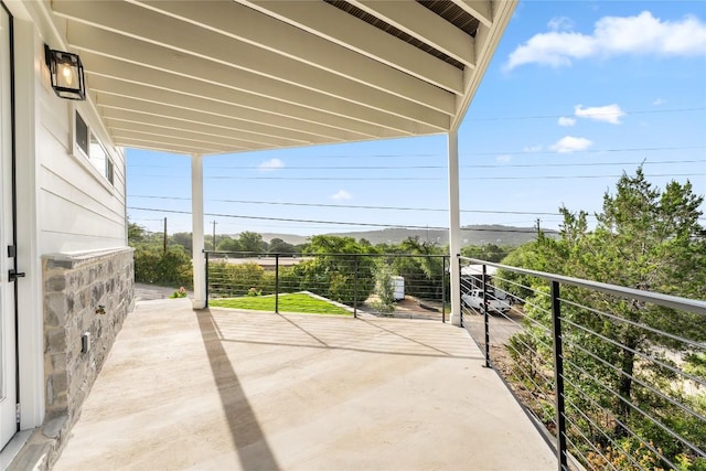 view of balcony