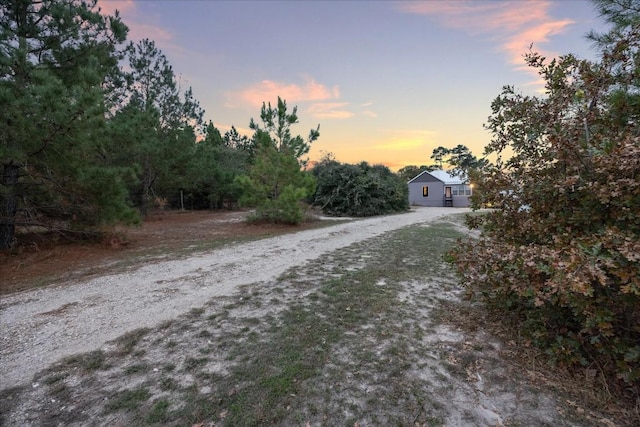 view of street featuring driveway