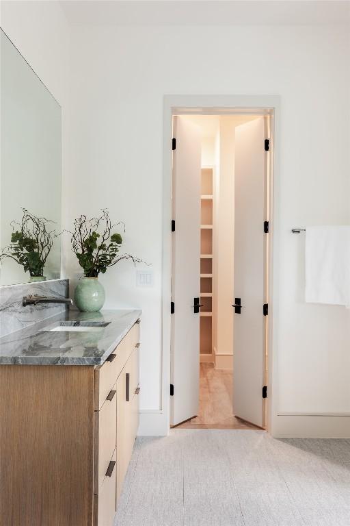 bathroom with vanity