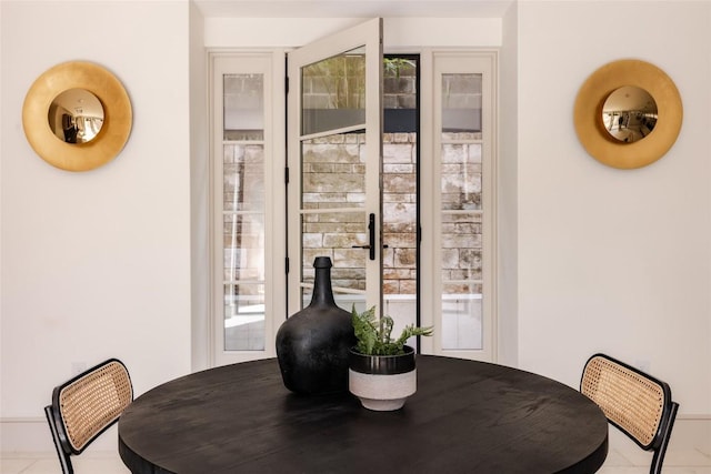 dining room with a wealth of natural light