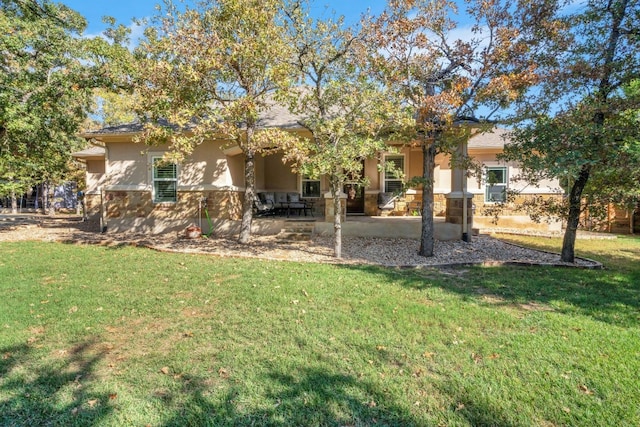 view of yard with a patio area