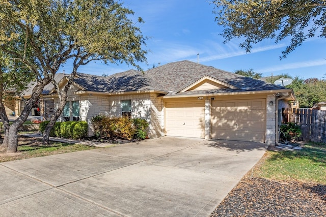 ranch-style house with a garage