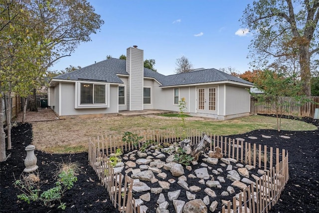 rear view of house with french doors