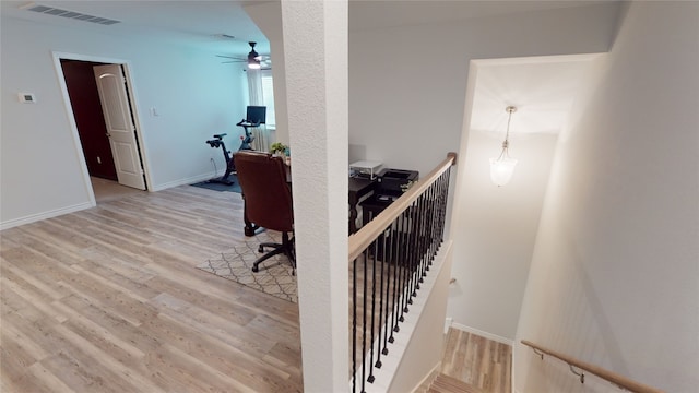 interior space with wood-type flooring