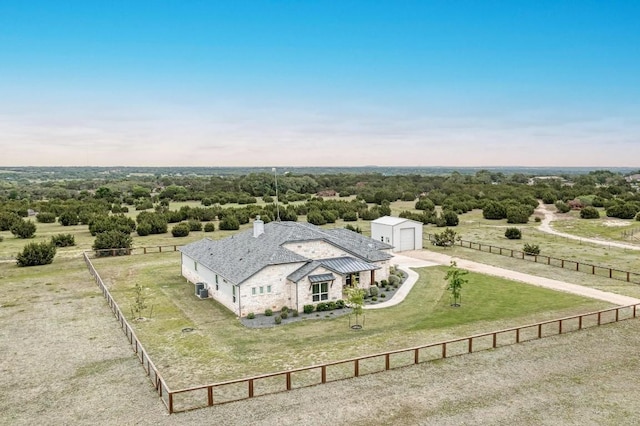 birds eye view of property